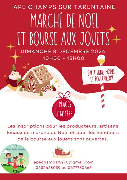 Marché de Noël et bourse aux jouets_Champs-sur-Tarentaine-Marchal