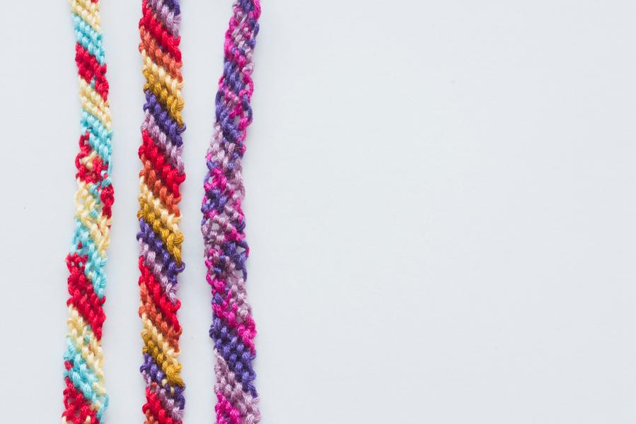 Atelier confection d'un bracelet en coton