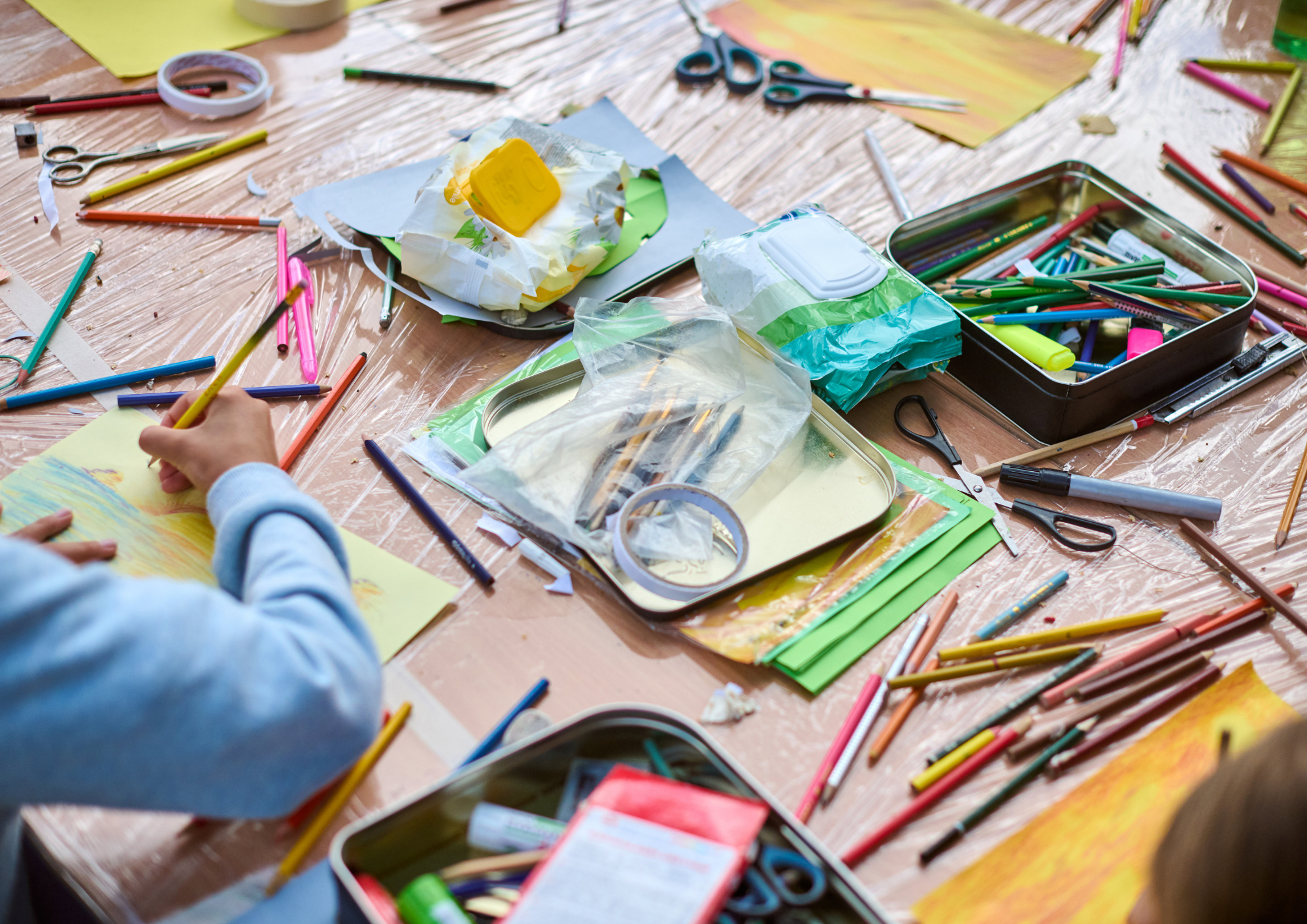 Atelier de rentrée familial au Point Commun
