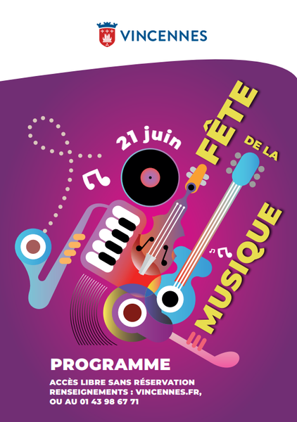 Affiche de la Fête de la musique 2026 à Vincennes 