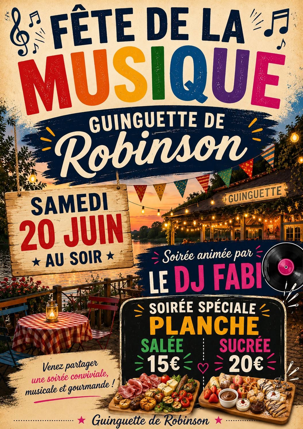 Fête de la musique guinguette de Robinson