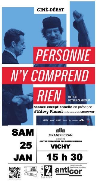 Ciné débat avec le film "Personne n'y comprend rien" en présence d'Edwy Plenel co-fondateur de Mediapart