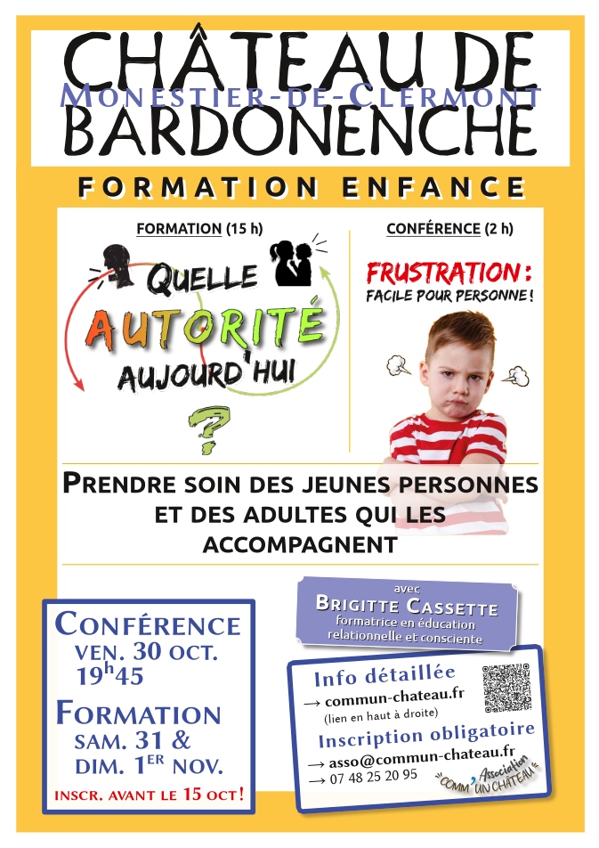 Affiche conf frustration + form autorité