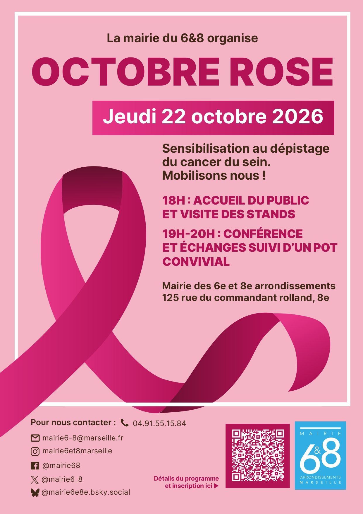 Soirée octobre rose mairie 6/8