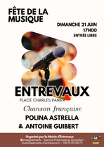 Affiche de la Fête de la Musique 2026 à Entrevaux