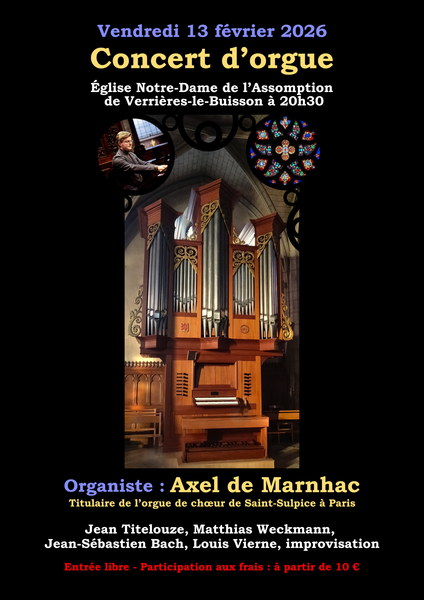 Concert d’orgue d'Axel de Marnhac 