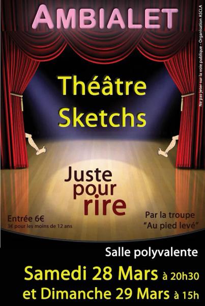 Juste pour rire - Théâtre à Ambialet