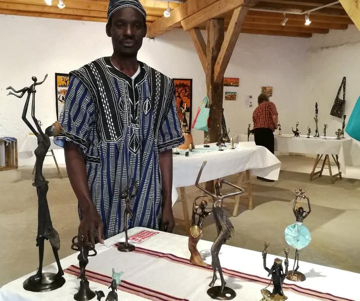 exposition sculpteur bronzier Idrissa Kientore