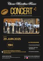 Affiche concert choeur merveilleux