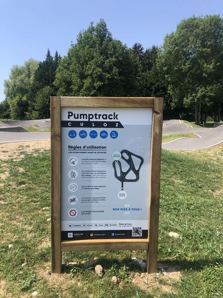 Pump track de la base de loisirs de Culoz