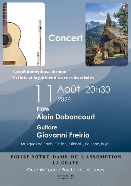 Concert : la flûte et la guitare à travers les siècles