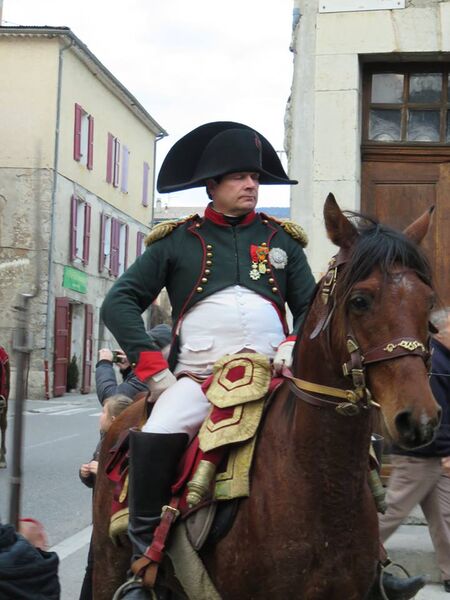 Reconstitution Napoléon sur son cheval