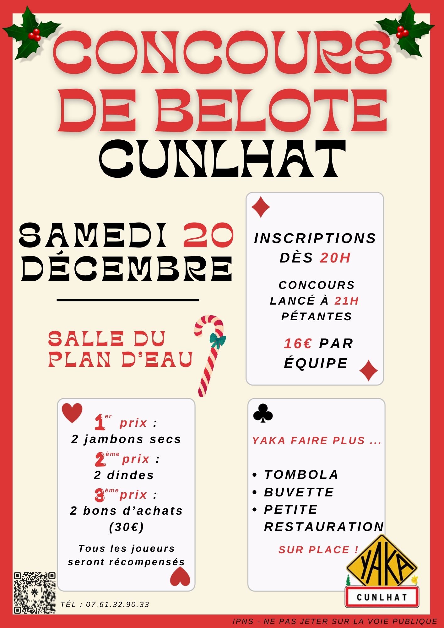 Concours de belote // Cunlhat