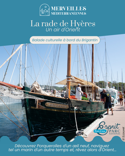 Balade culturelle en rade de Hyères à bord du Brigantin 