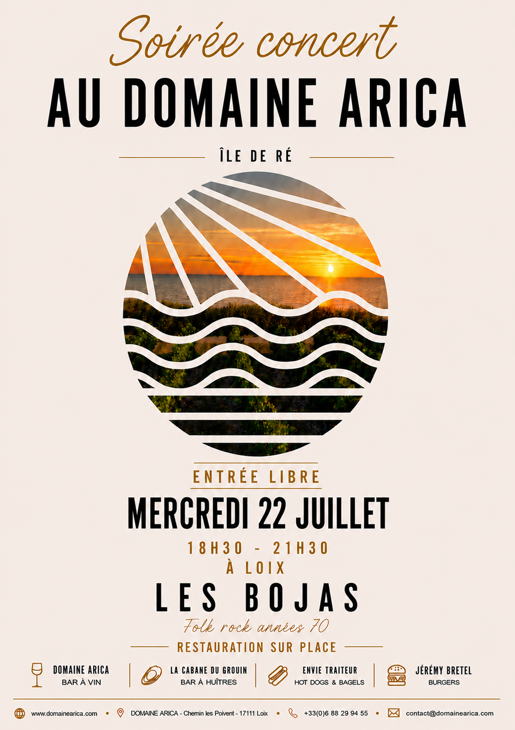 Concert au Domaine Arica