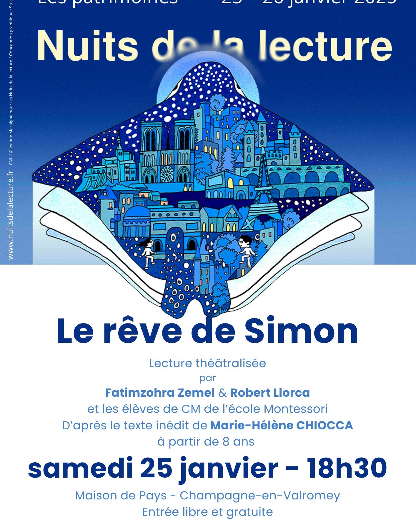 Lecture théâtralisée : "Le rêve de Simon"_Champagne-en-Valromey