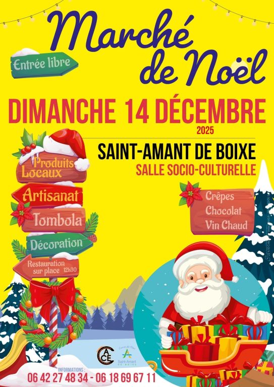 Marché Noël Saint Amant de Boixe