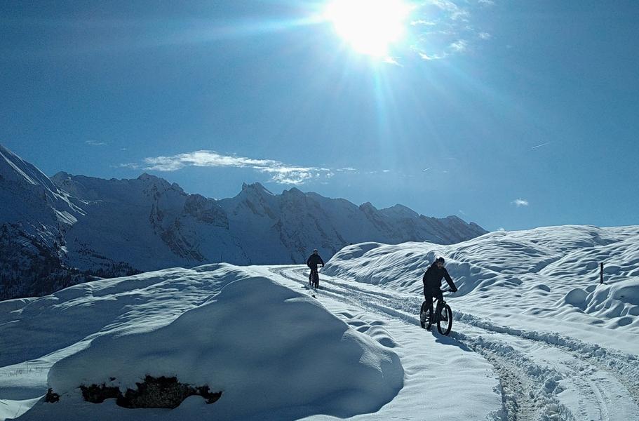 Aravis VTT sur neige_Saint-Jean-de-Sixt