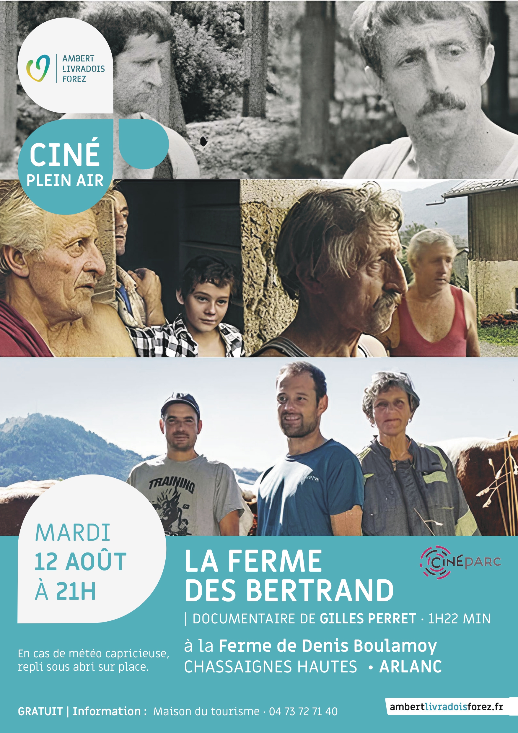 Cinéma en plein air à la ferme // Arlanc