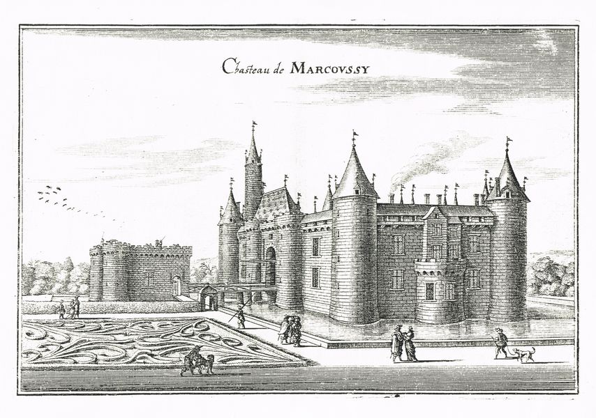 Gravure château de Montagu