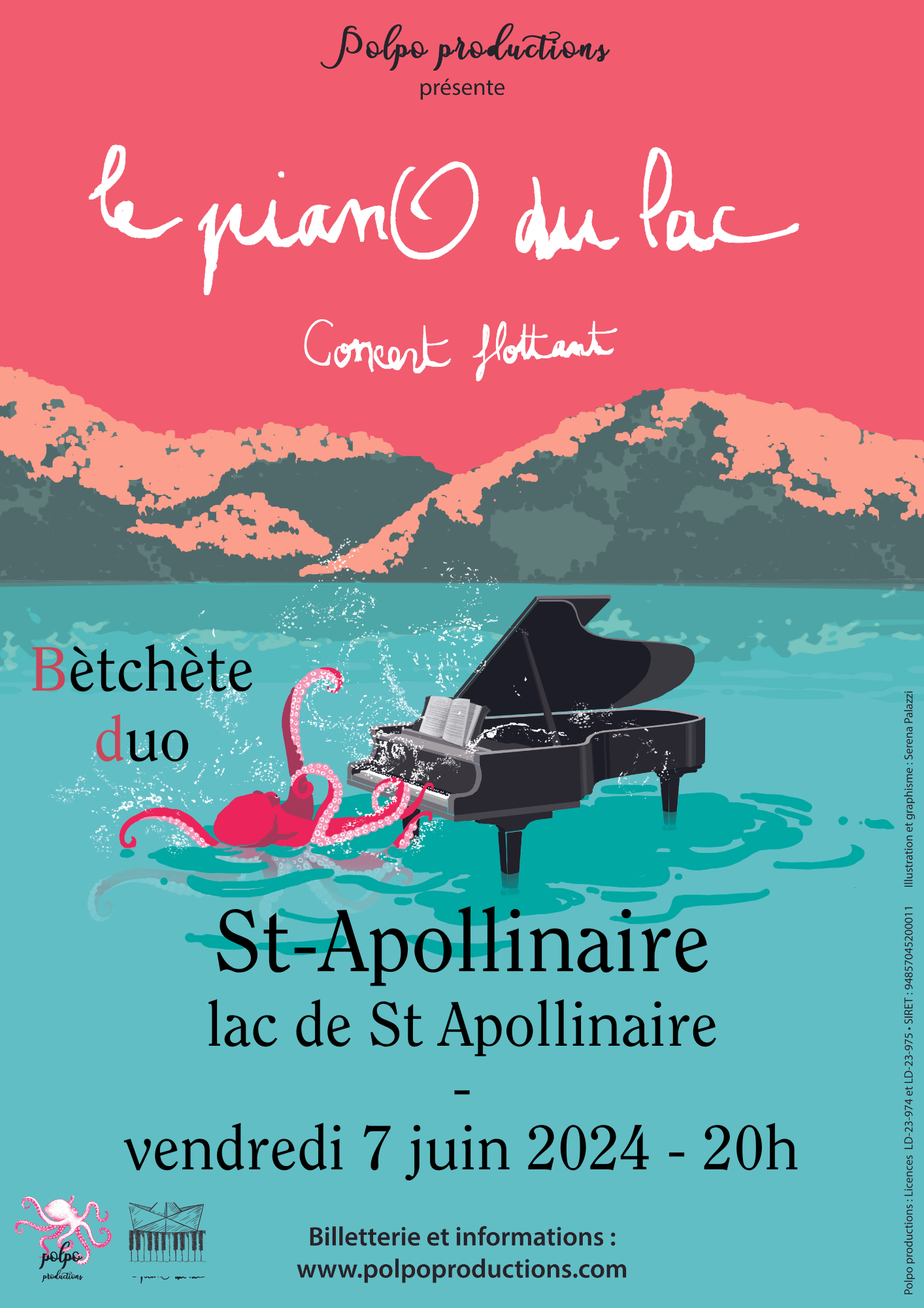 Concert flottant Le pianO du lac - Bètchète duo