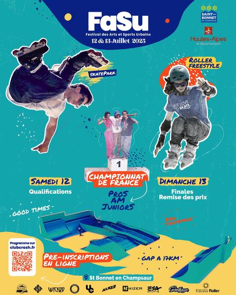 Festival des Arts et Sports Urbains à St Bonnet - © Club de Roller Crash Festival des Arts et Sports Urbains - © Club de Roller Crash