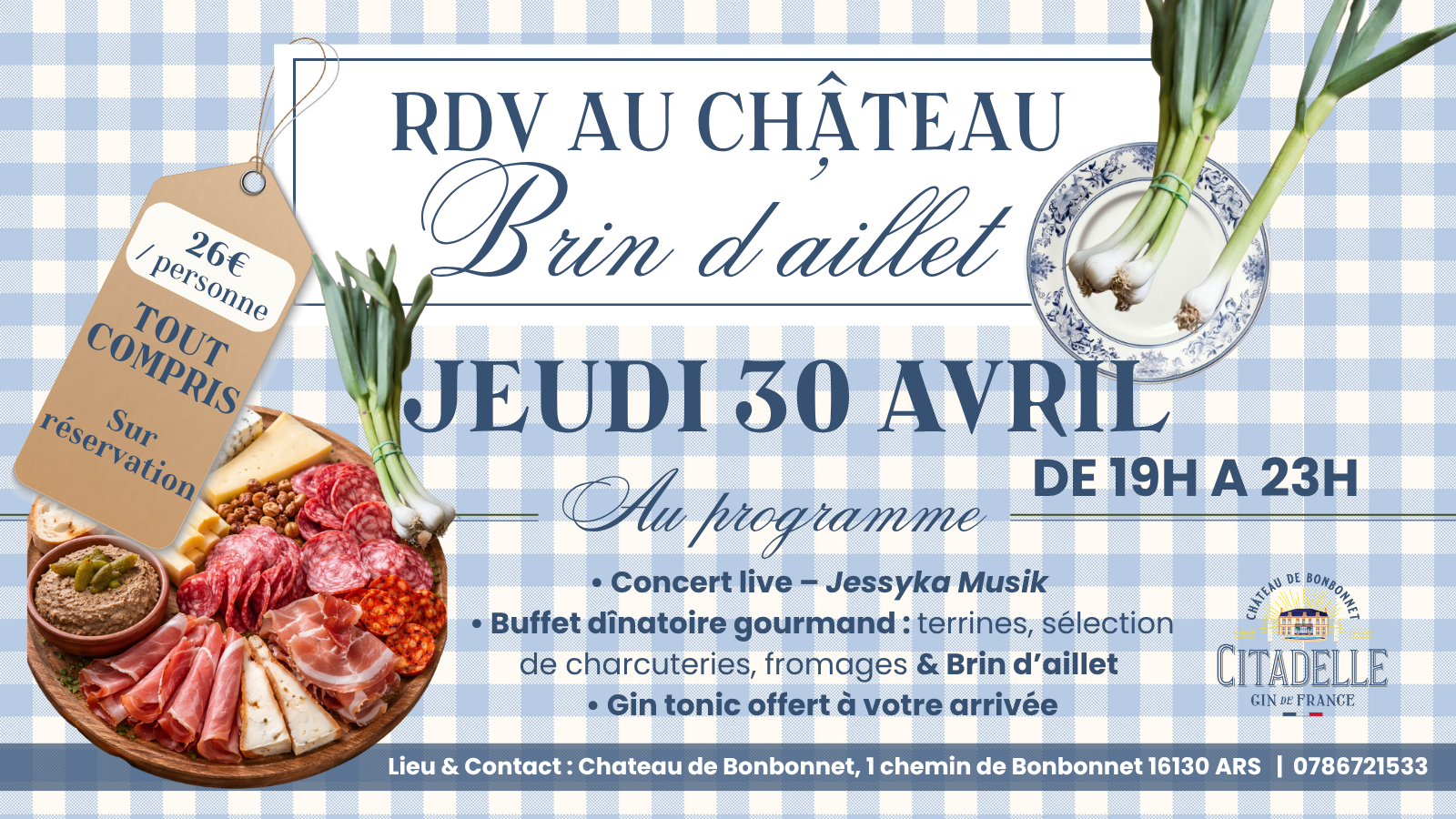 Brin d'aillet au Château de Bonbonnet