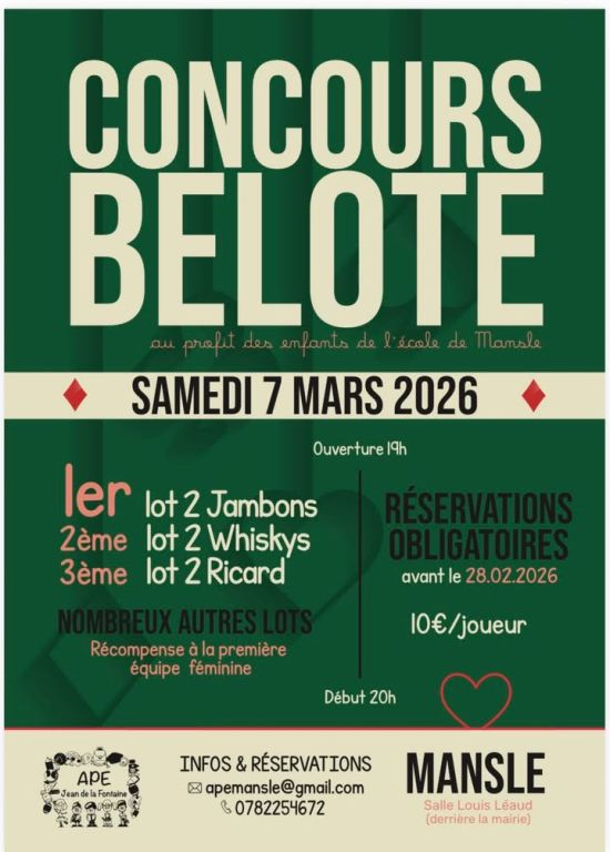 Concours de belote_Mansle-les-Fontaines