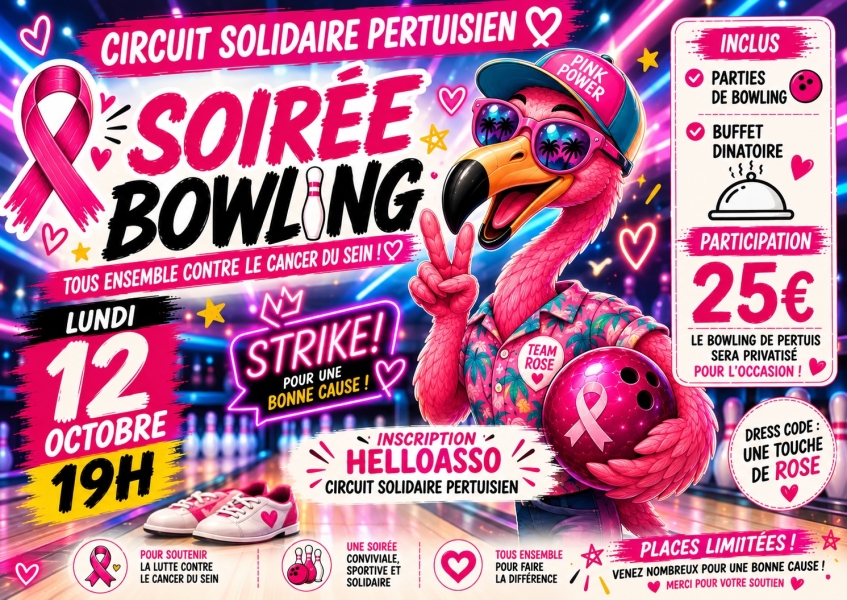 Soirée Bowling Octobre rose