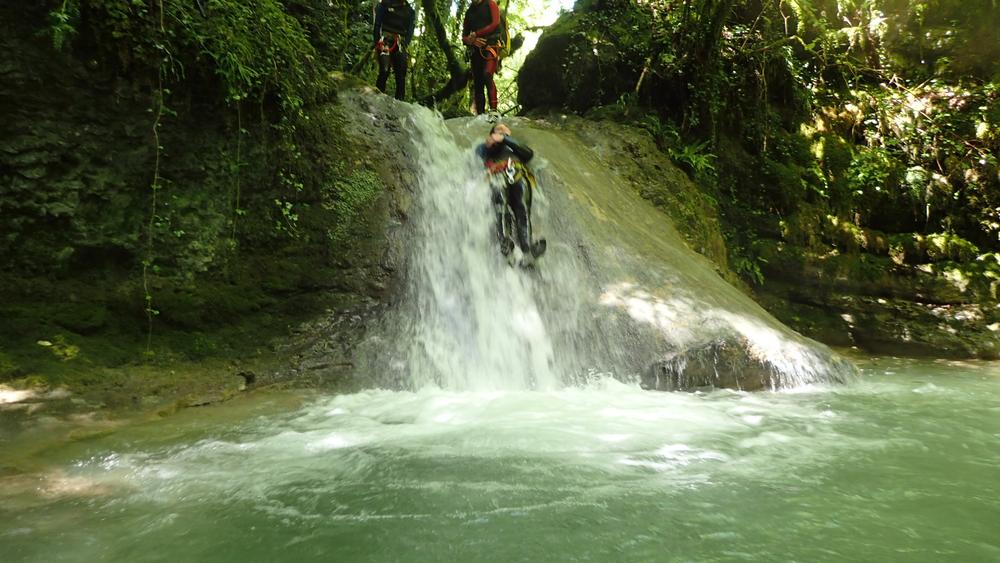 Canyon de Treffond-Pernaz avec Lézard des Bois