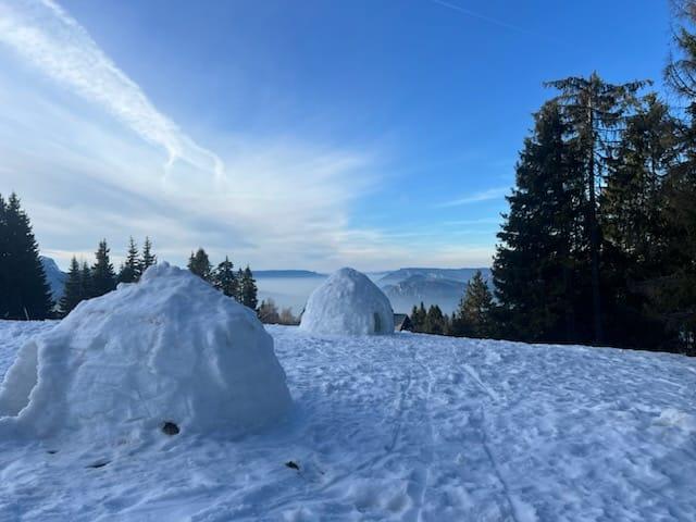 Si le Coeur vous en dit...sortie raquettes et igloo en Belledonne