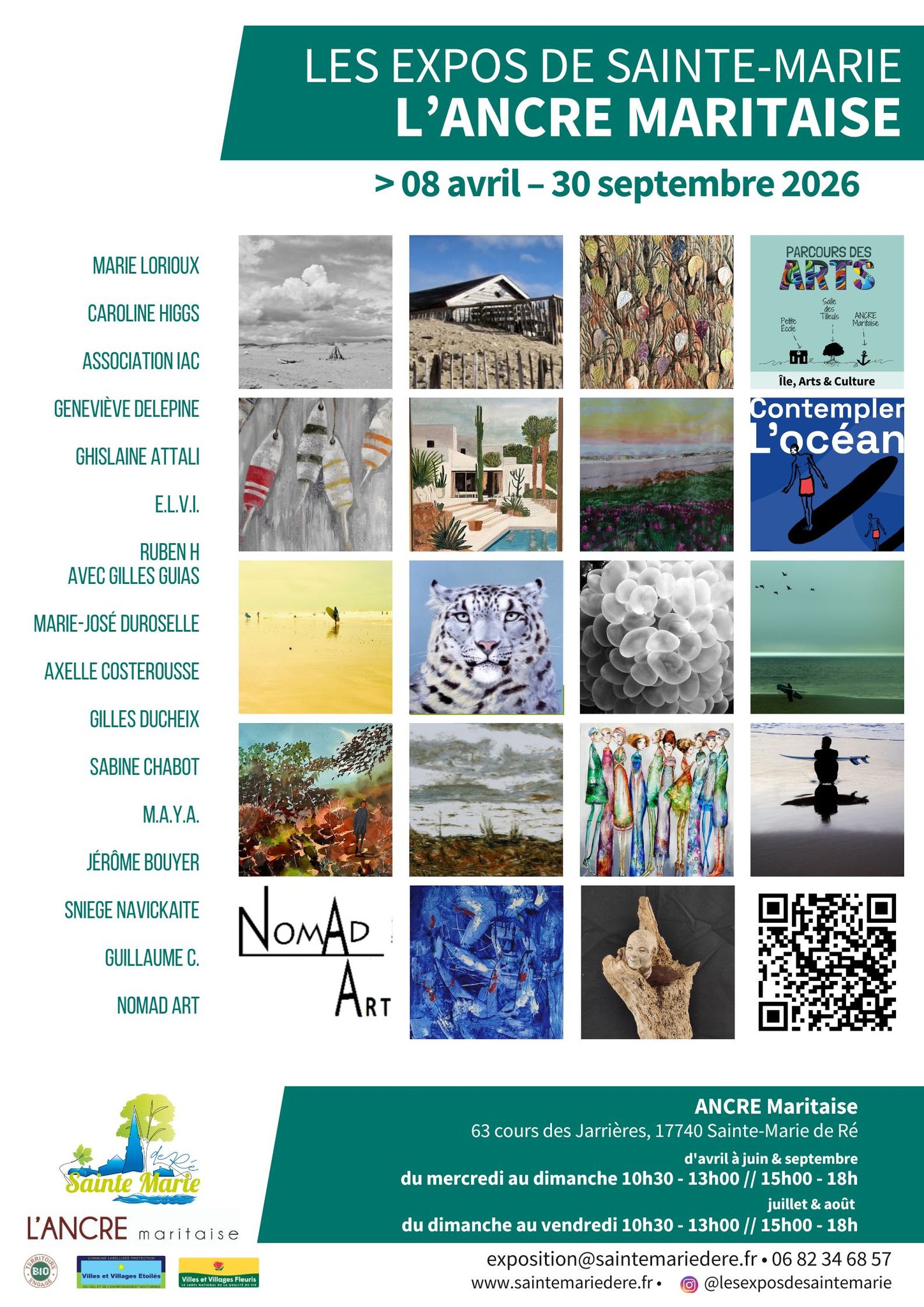Exposition de Geneviève DELEPINE à L'ANCRE Maritaise