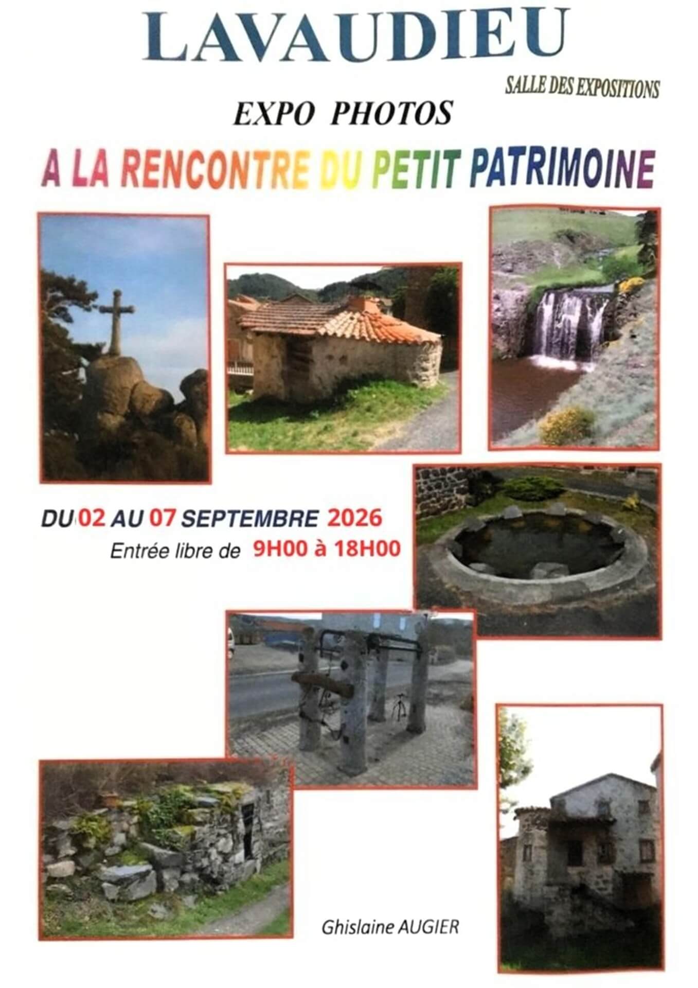 "A la rencontre du petit patrimoine" Ghislaine AUGIER, photographie