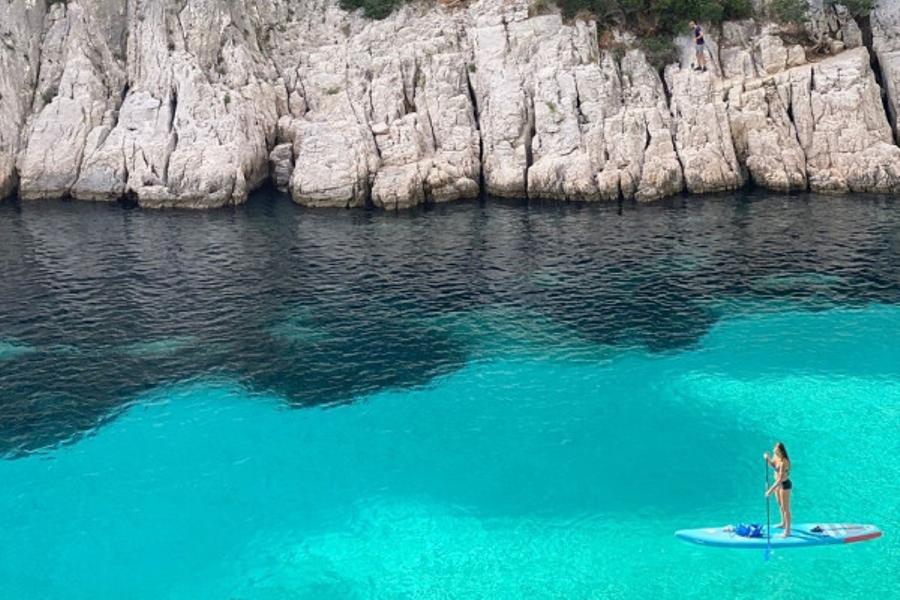 Stand Up Paddle Calanques Cassis : Port-Miou, Port-Pin, En-Vau