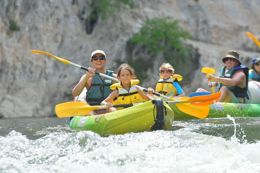 Canoeing from Vallon to Chames - 7 km with La Petite Mer