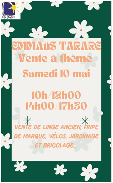 Vente spéciale Emmaüs Tarare