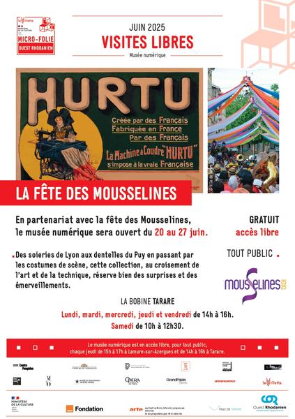 Micro-folie : Visite libre -La fête des Mousselines s\'invite à la Micro-Folie !