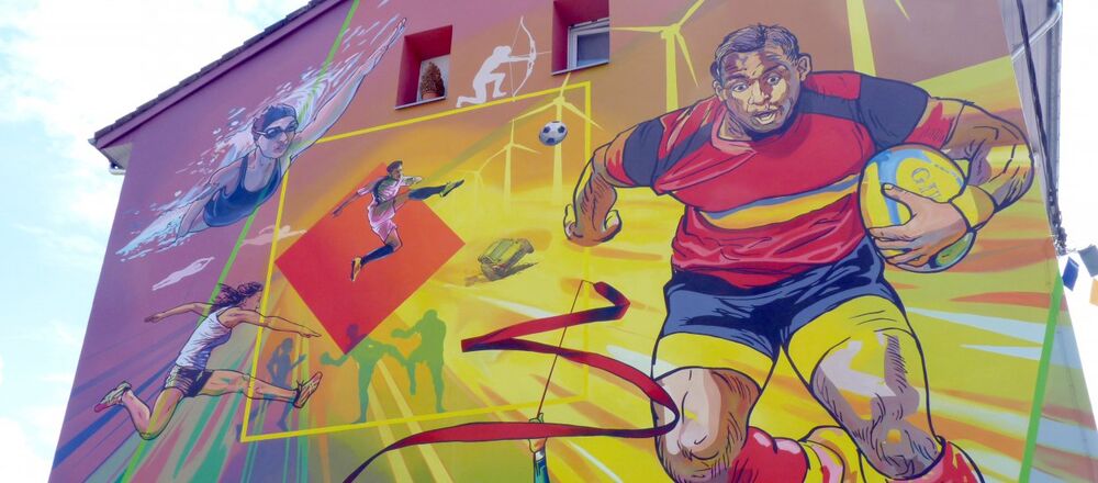 Fresques et murs peints - Sport et énergie