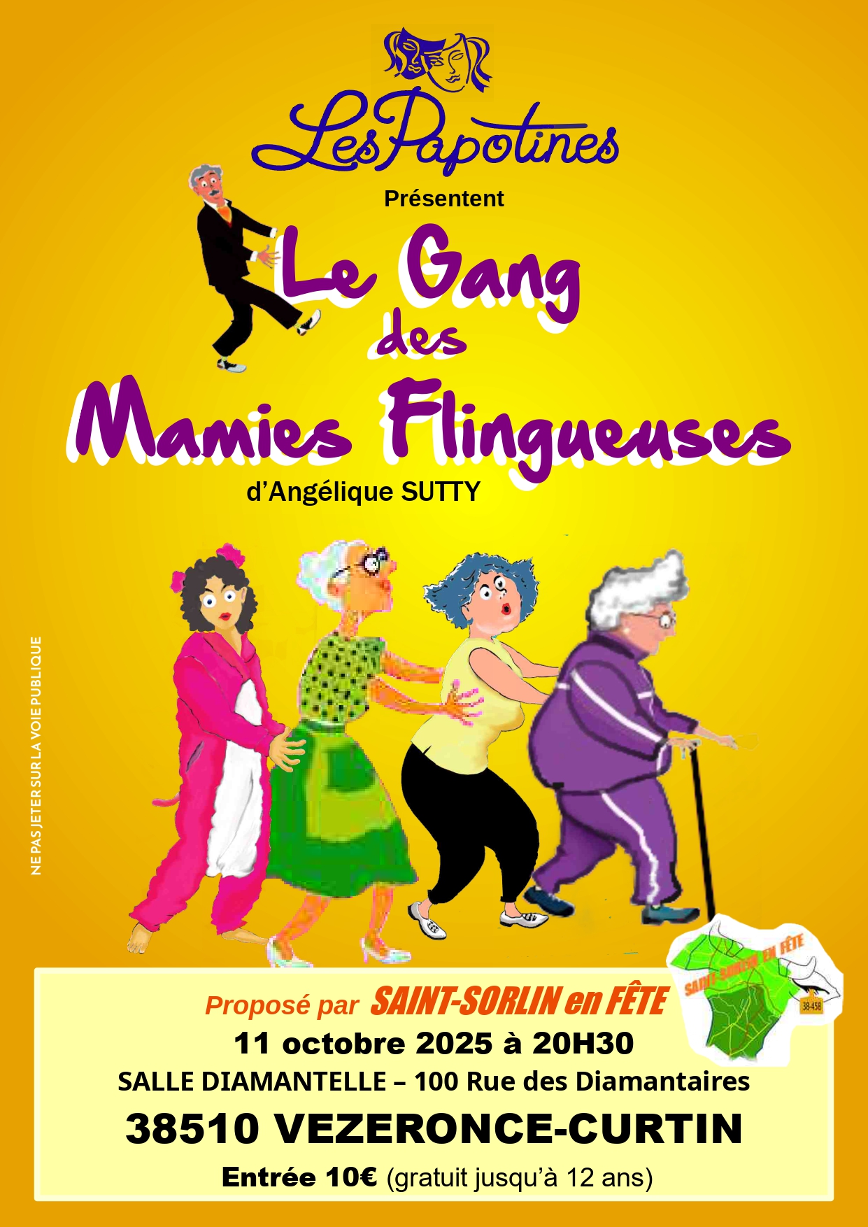 Théâtre: Le gang des mamies flingueuses_Vézeronce-Curtin