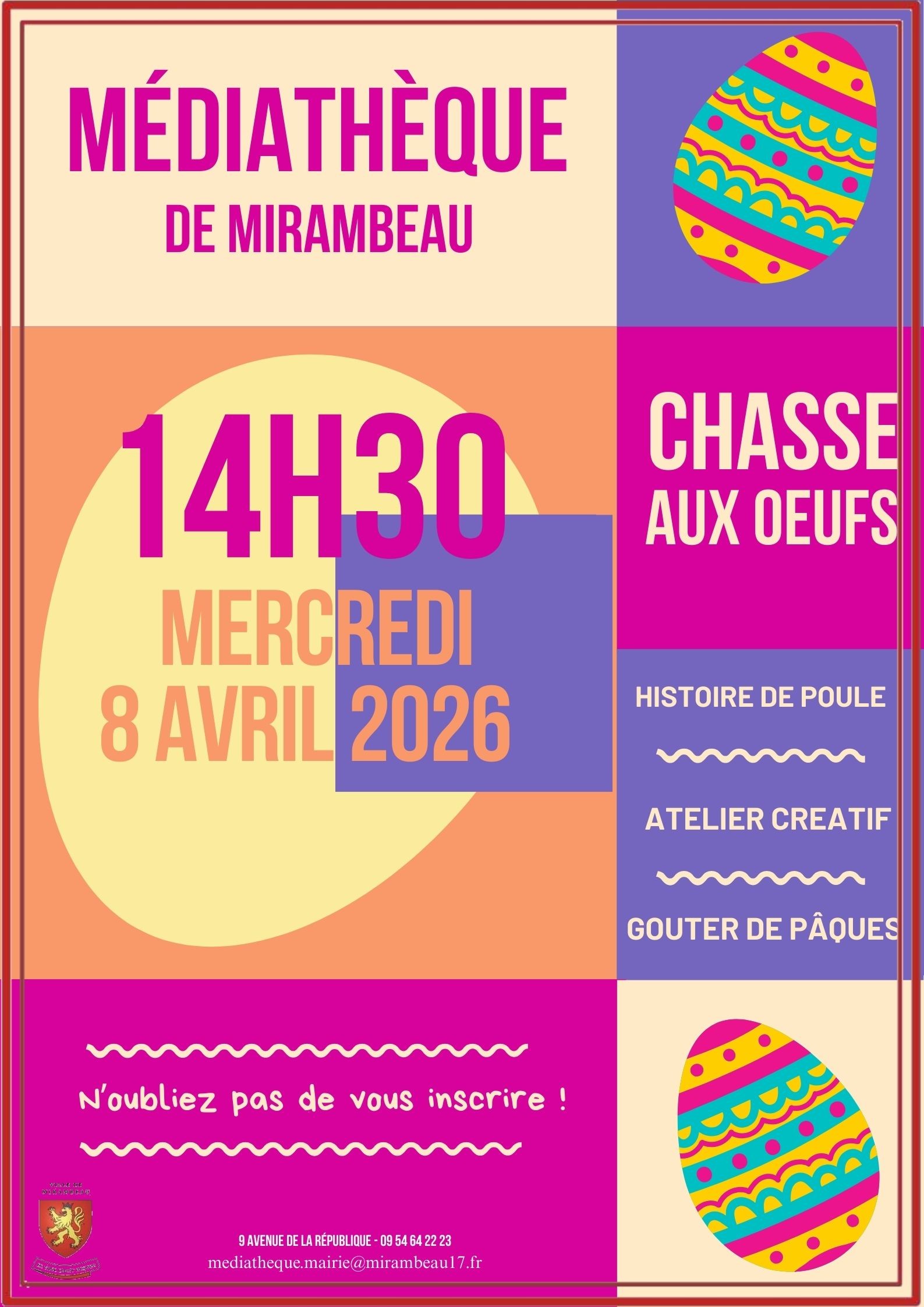 Atelier de Pâques à la médiathèque