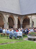 Concert in the cloister of Abondance Abbey