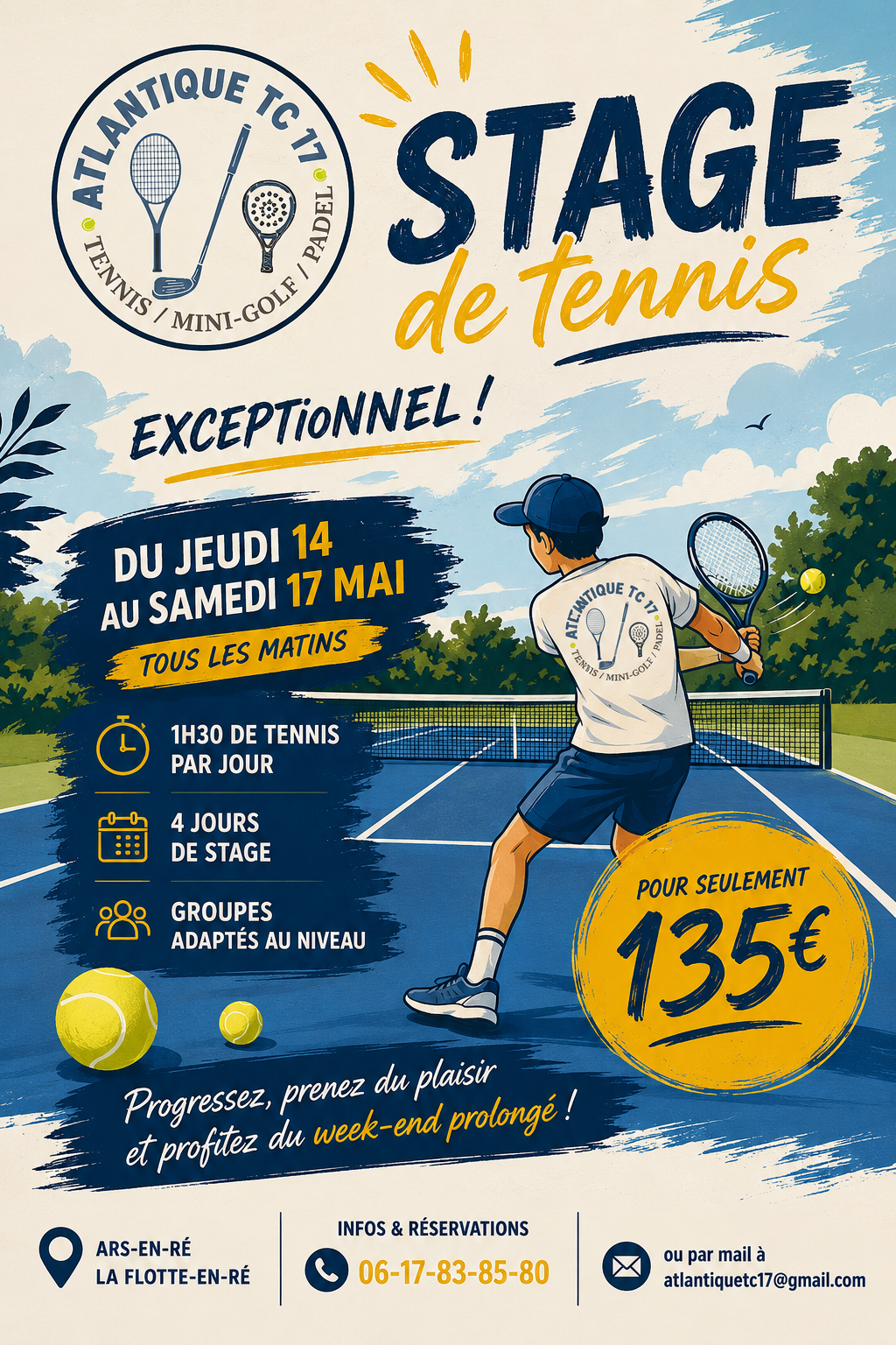 Stage de tennis - Atlantique Tennis Club