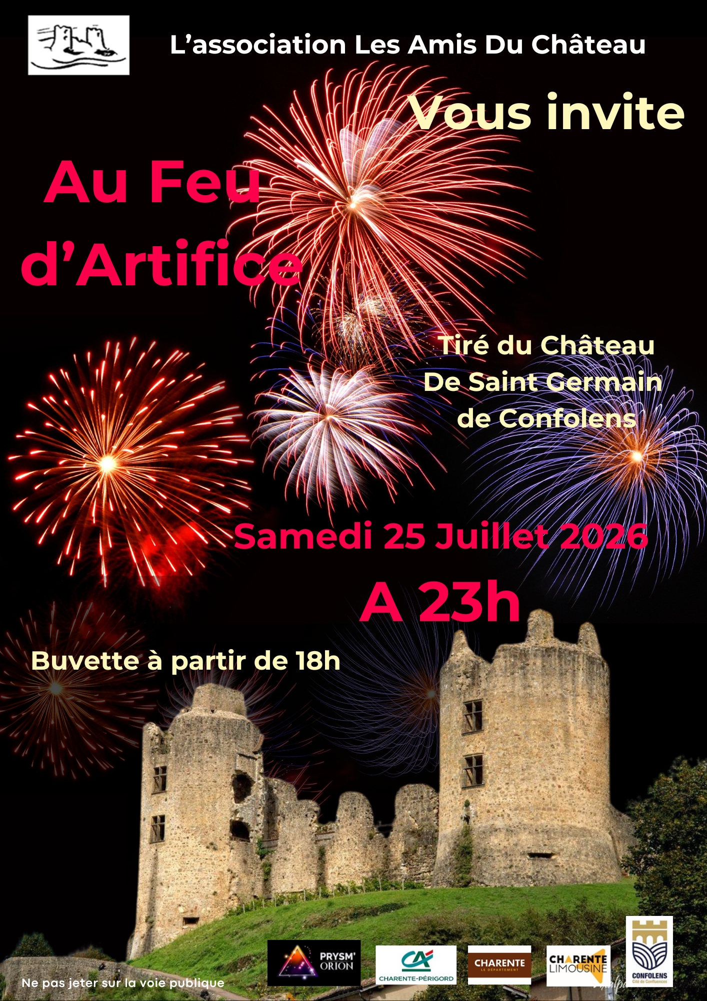 Feu d'artifice- les amis du Château