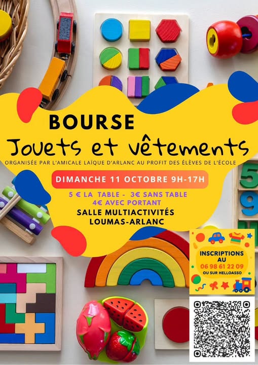 Bourse aux jouets et vétements
