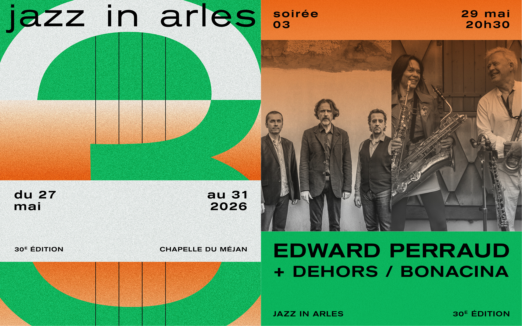 Jazz in Arles – Edward Perraud Trio + Laurent Dehors & Céline Bonacina