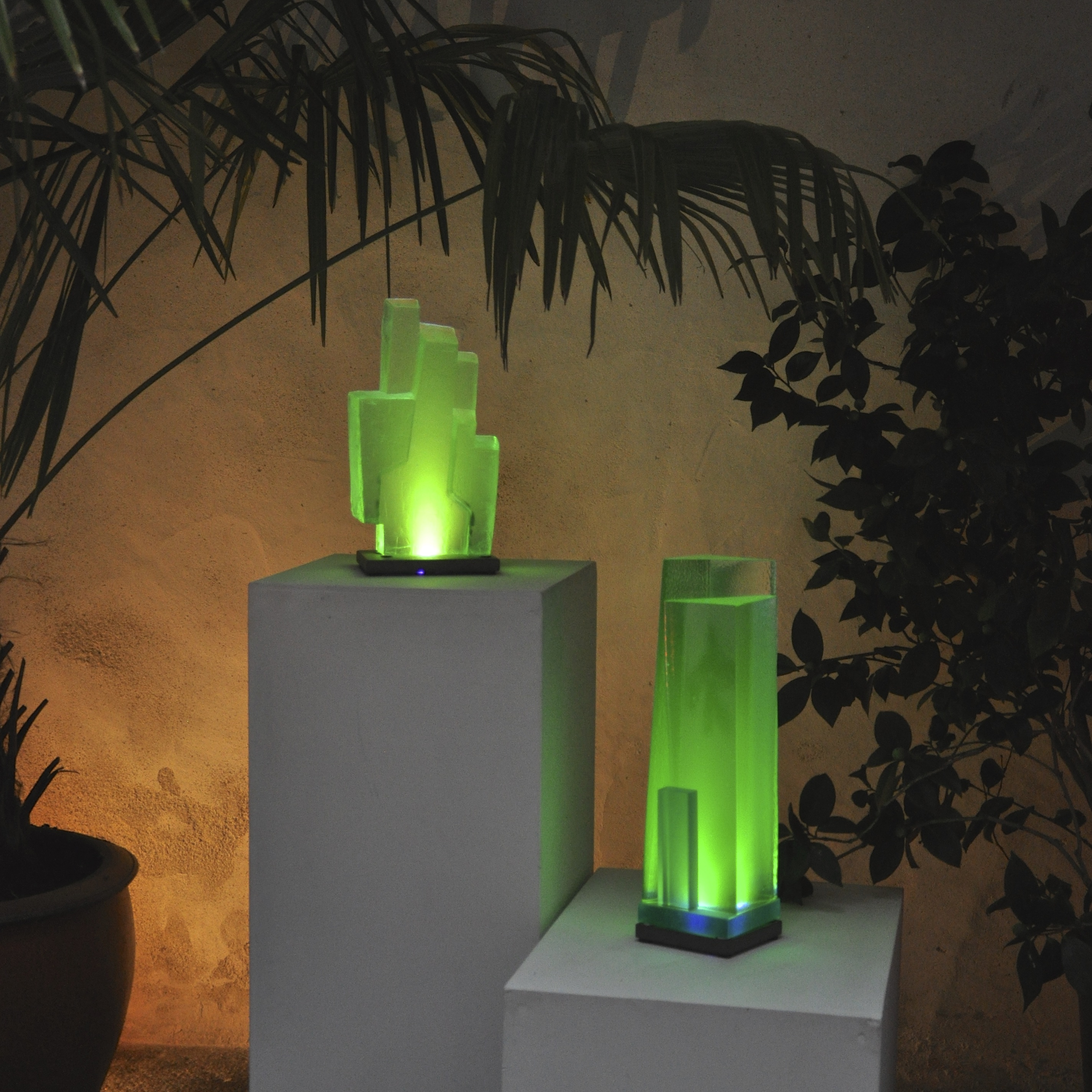 Sculptures luminescentes