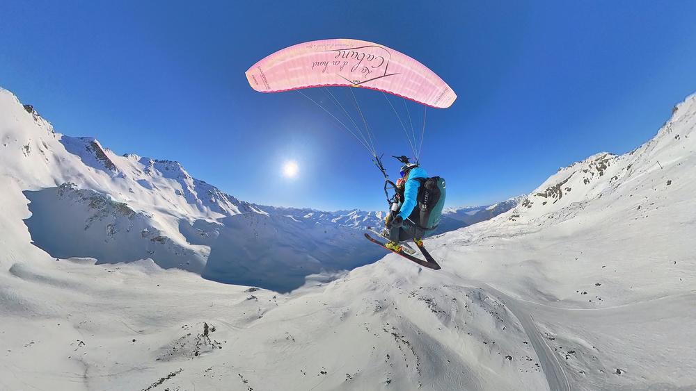 Survol pistes de ski Galibier-Thabor