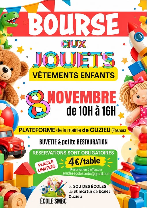 Bourse aux jouets et aux vêtements d'enfants