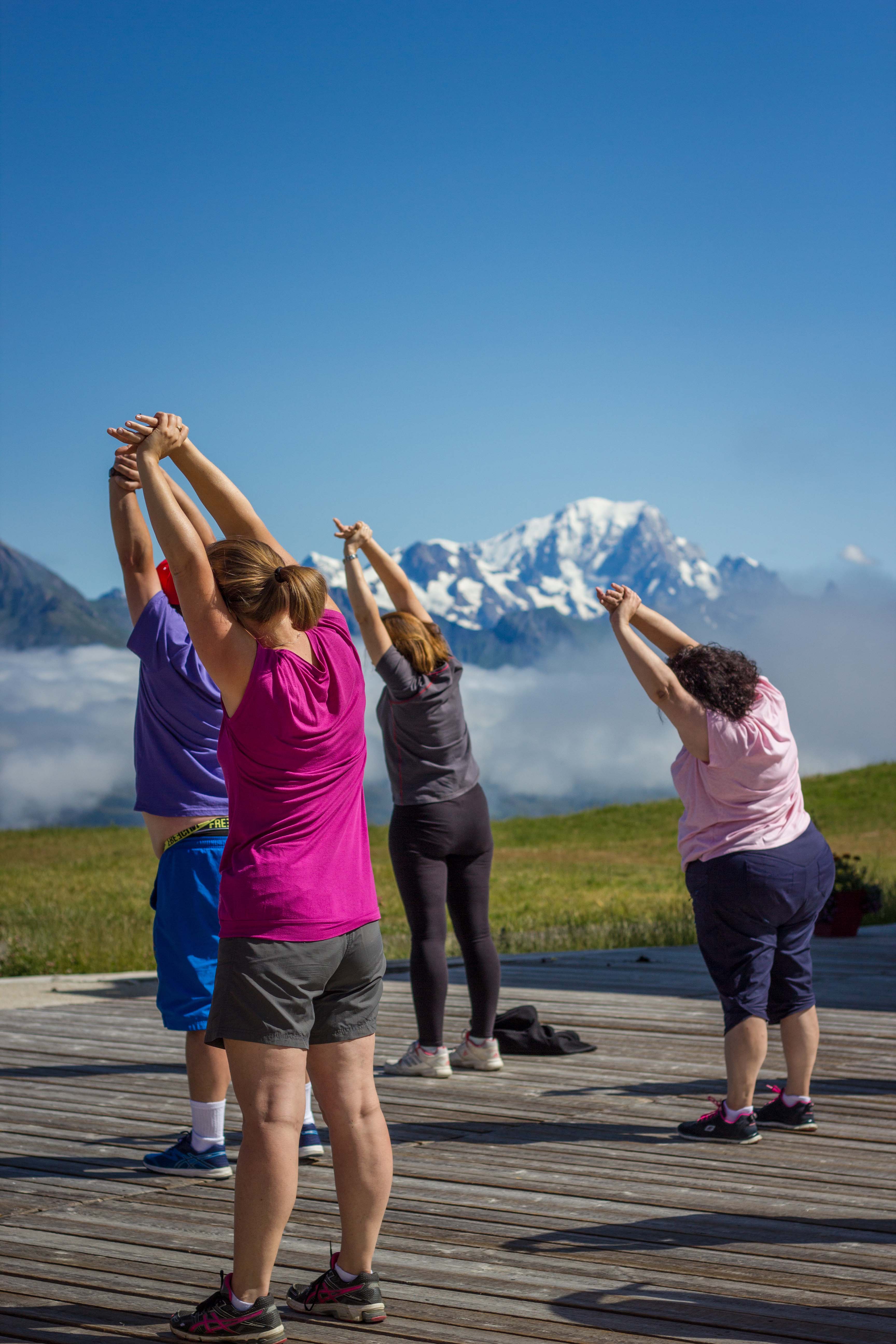 Yoga au sommet !