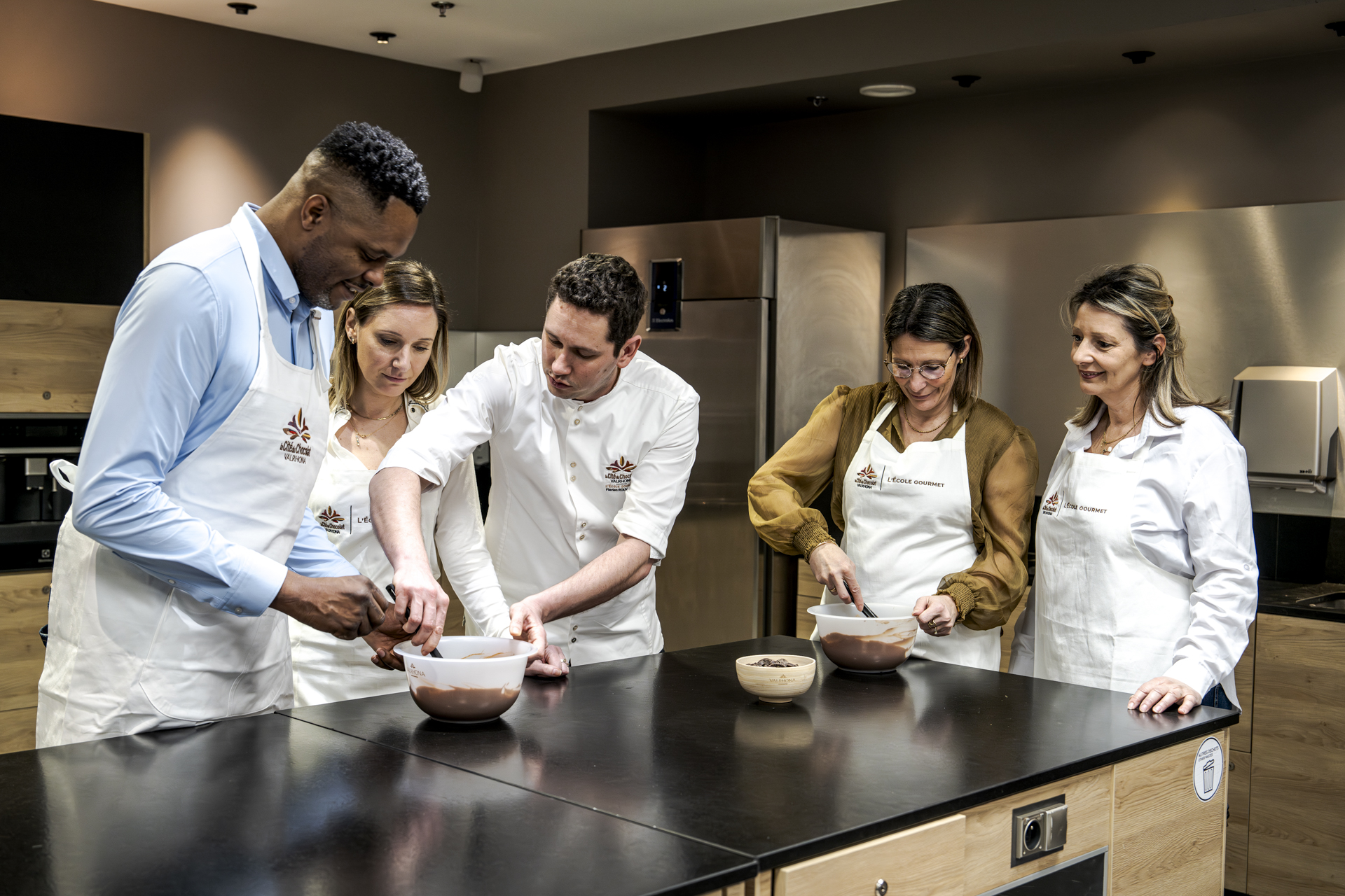 Cours de pâtisserie de l'Ecole Gourmet de la Cité du Chocolat Valrhona